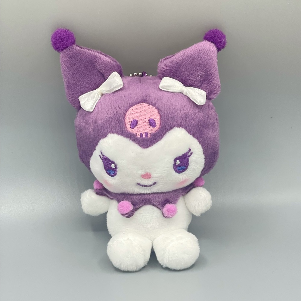 Purple Kuromi Plush Keychain (4.5”)